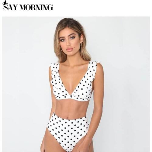SAY MORNING Polka Dot Swimwear