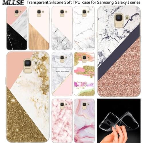 Chic Pink Marble Pretty Silicone Case For Samsung Galaxy J2Pro J4 J6 J8 2018 J3 J5 J7 2016 2017EU Prime CORE Plus Fashion Cover
