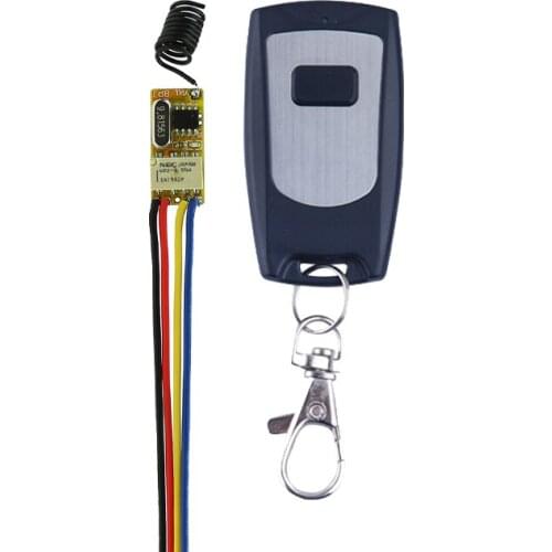 Access Control System Open Button Remote Switch DC 3.7V4.2V 5V 7.4V 9V 12V Mini Battery Power Supply Micro Wireless Switch 10PCS