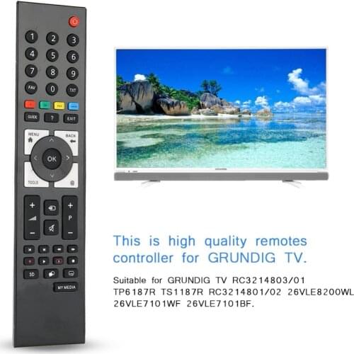 ABS Replacement Service Smart TV Remote Control For GRUNDIG TV RC3214803/01 TP6187R RC3214801/02 26VLE8200WL 26VLE7101WF