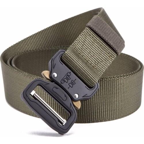 Heavy Duty Tactical Belt Adjustable Military Gear Combat Training Waistband 125cm Men Hunting Airsoft Sport Strap