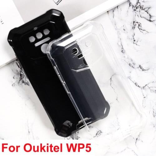 For Oukitel WP5 Protector Case Soft Silicon TPU Mobile Phone Back Case Cover For Oukitel WP5 Protective Cover Glass Funda Capa