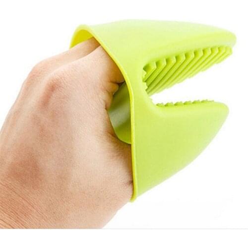 1 pair Heat Resistant Silicone Oven Mitt Cooking Pinch Grips Skid Silicone Pot Holder