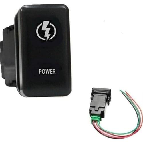 12V-24v Push Switch POWER Symbol car push button switch