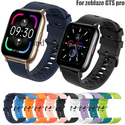 20MM Soft Silicone Watch Strap For Zeblaze GTS Pro / Amazfit GTS 2 2e Smartwatch Band Bracelet WirstStrap For Huami Zepp E belt