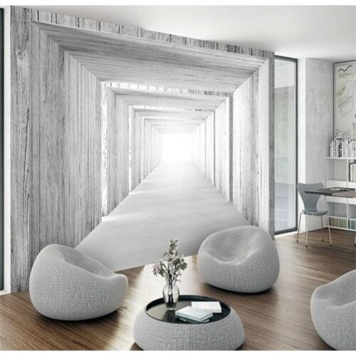 Custom 3D Stereoscopic Space Extending Wall Paper Restaurant Cafe Bar KTV Industrial Decor Mural Wallpaper Papel De Parede 3d