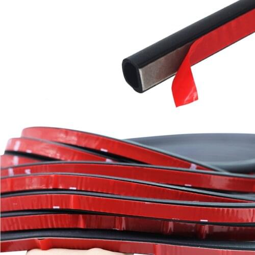 4M 8M Big D Type Car Door Rubber Seal Filler Adhesive Noise Insulation Anti Dust Waterproof Weatherstrip Car Door Sealing Strip