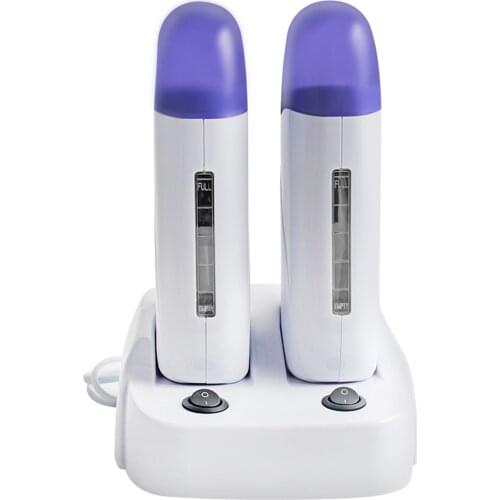 40W Double Waxing Heater Mini Hair Removal Wax Heater Wax-melt Machine Professional Hair Removal Tools In Beauty Salon