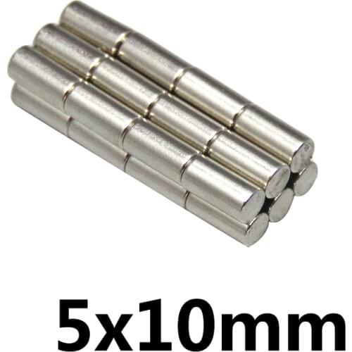 50/100/150pcs 5x10 Round Neodymium Magnets 5mmx10mm Mini N35 Magnet Disc 5*10 Strong Cylinder Rare Earth Magnet 5mmx10mm