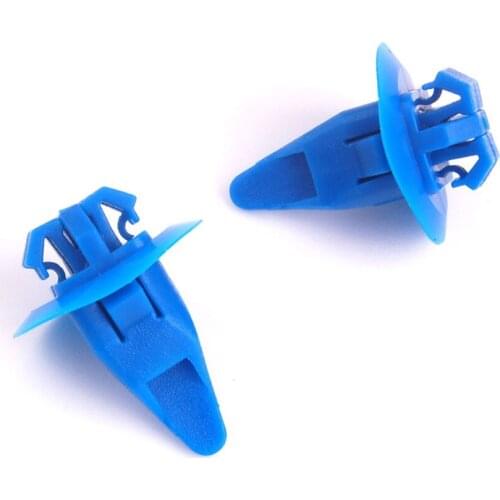 50pcs Blue Fender Wheel Flare Moulding Retainer Clips Car Clip 90904-67036 For Highlander Tacoma Tundra Land Cruiser 17x7mm