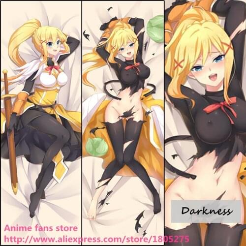 Anime Kono Subarashii Sekai ni Shukufuku wo Darkness Lalatina Dustiness Ford Sexy Pillowcase Pillow Case Cover Hugging Body