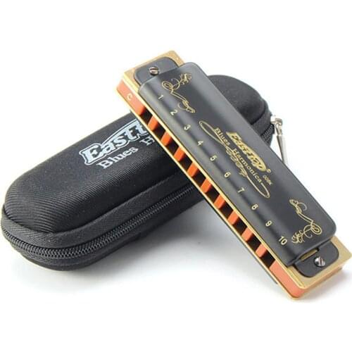 Easttop T008K 10 Hole Diatonic Blues Harmonica Armonicas Mouth Ogan Woodwind Musical Instrument Melodica