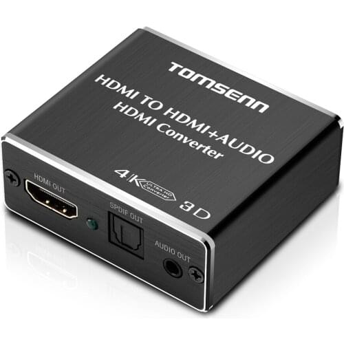 Hdmi audio extractor HDMI to HDMI and Optical TOSLINK SPDIF + 3.5mm Stereo Audio Extractor Converter HDMI Audio Splitter Adapter