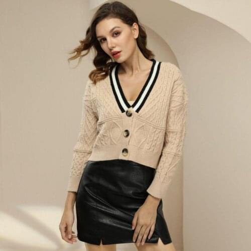 Sweater Knitted Cardigan Women Single-breasted Slim Solid Short Sweater Cardigan Mujer Spring Autumn Knitted Coat Gardigan Femme