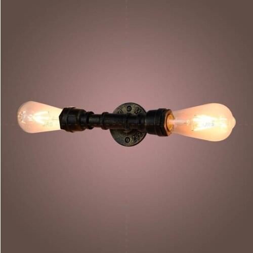 Creative American Village Loft Industrial Edison Style Vintage Wall Light Lamp Retro Water Pipe Lamp Wall Sconce UD88