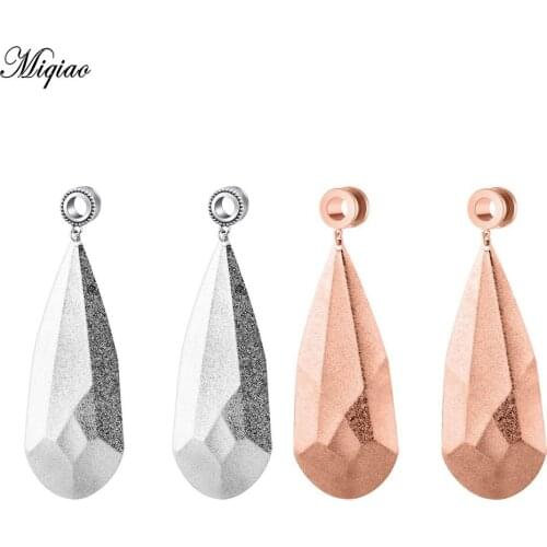 Miqiao 2 Pcs The New Drop-shaped Ear Spreading Yarn Gold Foil Pendant Retro Ear Pinna Jewelry Hot Sale
