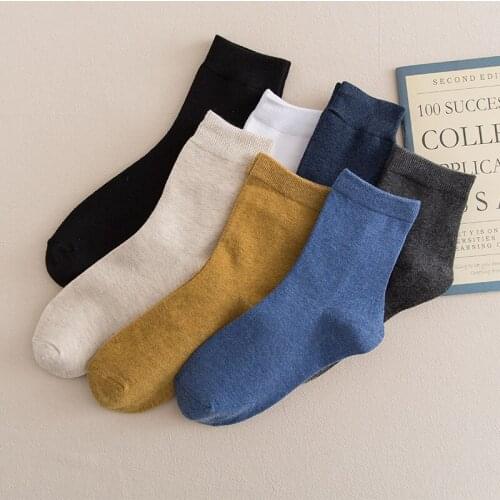 New Style Mens Stockings Autumn And Winter High Quality Pure Cotton Breathable Deodorant Leisure Sports Socks