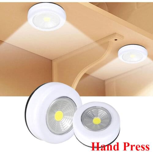 COB LED Under Cabinet Light Self Adhesive Wireless Wall Lamp Wardrobe Cupboard Drawer Closet For Bedroom Kitchen Night Light