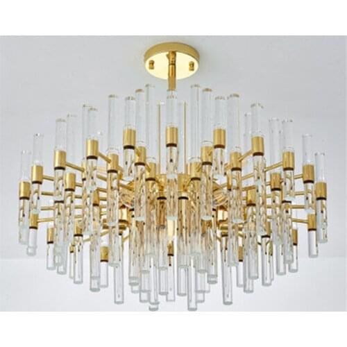 2019 New Arrival Chandelier Lighting Crystal LED Chandelier Light Fixture Golden hanglamp Lustre for Dining Living Room Lamp