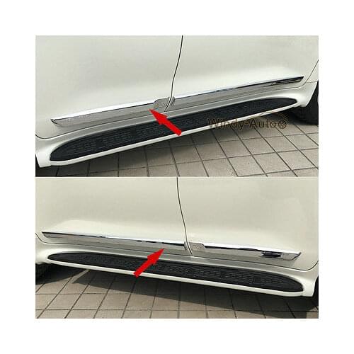 Fit For Toyota Land Cruiser 2016 2017 2018 Chrome ABS body Side Overlay Trims