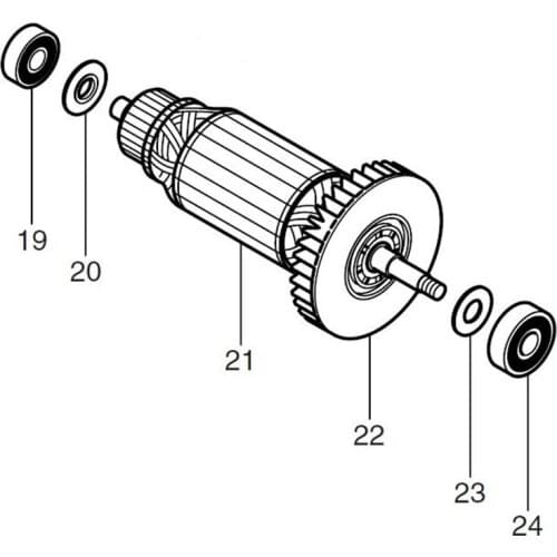 AC220-240V MAKITA 513508-0 Rotor Motor Armature for MT410 M410 Rotor