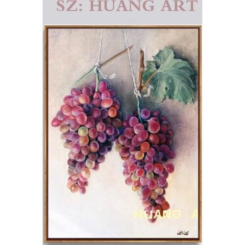 Custom-made Grape handmade Modern oil Painting Home living room Decor Wall Realistic Decorate large murals of the hotel