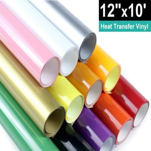Free shipping 1 Roll 12 "x10 '/ 30cmx300cm pu Heat Transfer Vinyl T-shirt Iron On HTV Printing