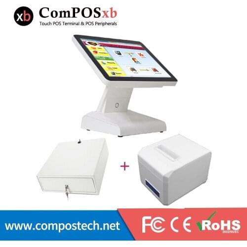 High Quality POS System Touch Screen Pos Cash Register With Point Of Sale 80mm Thermal Printer and Cash Drawer