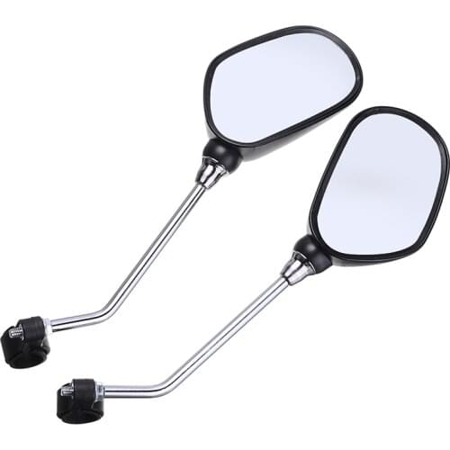 1 Pair Adjustable Bicycle Mobility Scooter Mountain Bike Handlebar Rear View Mirror Left Right Safety Rear View Glass Mirrors