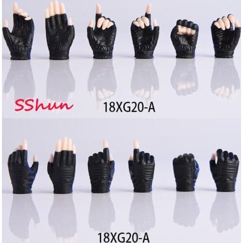 18XG20 1/6 Scale 3 Pair Female Shooter Glove Hand Type 2.0 Glove Hand Model Toys For 12'' PH Doll Collectible Action Figure DIY