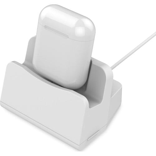 2 in 1 TWS Charging Case Dock Desktop Table Phone Holder Stand Station Charger for Apple i7 i10 i12 TWS for iPhone x 8 7 6