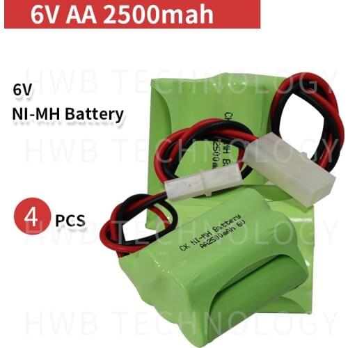 4 PCS/lot KX Original New 6V AA 1800mAh Ni-Mh Rechargeable Battery Pack With Plug 3+2 Free Shipping