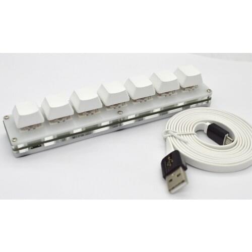 7 Keys Keyboard USB Interface Custom Macro Mini Mechanical Keyboard Support for Android