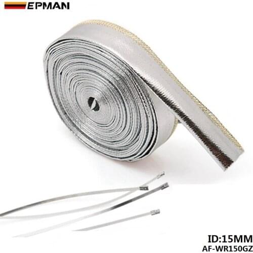 Aluminized Metallic Heat Shield Sleeve Insulated Wire Hose Cover Wrap 15mm*10meter For Honda 88-91 AF-WR150GZ