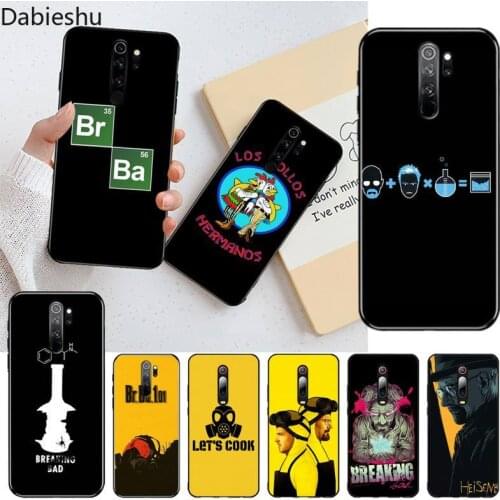 Heisenberg Breaking Bad Silicone Black Phone Case for Redmi Note 9 8 8T 8A 7 6 6A Go Pro Max Redmi 9 K20 K30