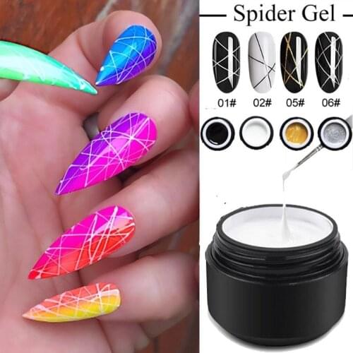 8ml Spider Wire Drawing Nail Gel Lacquer Painting Gel Varnish Pulling Silk Creative Phototherapy Nail Gel Nail Polish Varnish