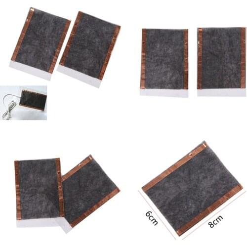 Gmarty 2PCS Heating Pads Portable DIY USB Heating Heater Winter Warmer Plate For Shoes Gloves Mouse Pad