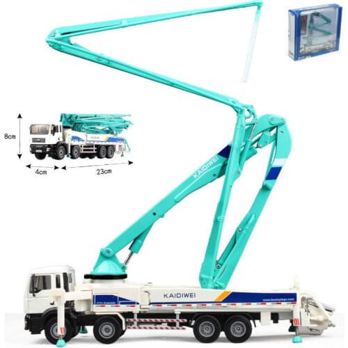 KDW 1:55 Scale Diecast Concrete Pump Truck High Simulation Construction Vehicle Car Model Toys Alloy Die-cast Vehicle Birthday