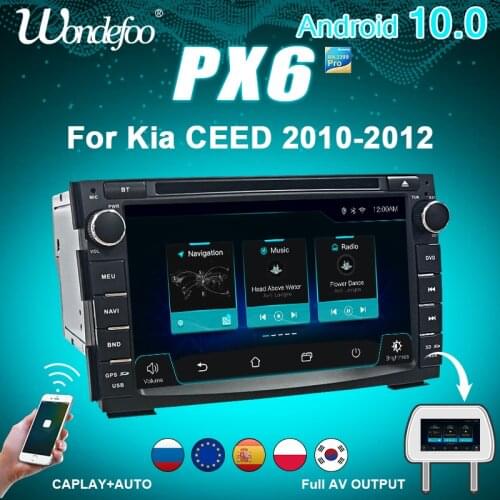 PX5 DSP IPS 4G 64G Android 9.0 Car GPS DVD For Kia Ceed dvd player screen stereo multimedia navigation RADIO audio unit
