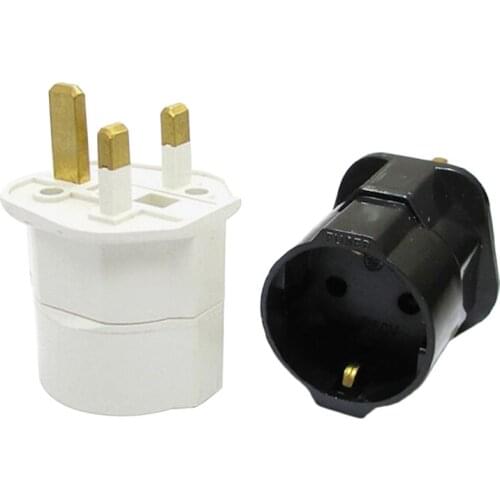 Multifunctional EU to UK Plugs Adapter EU to UK Plugs Power Converter Plugs 2 Pin Socket EU to UK Travel Adapter
