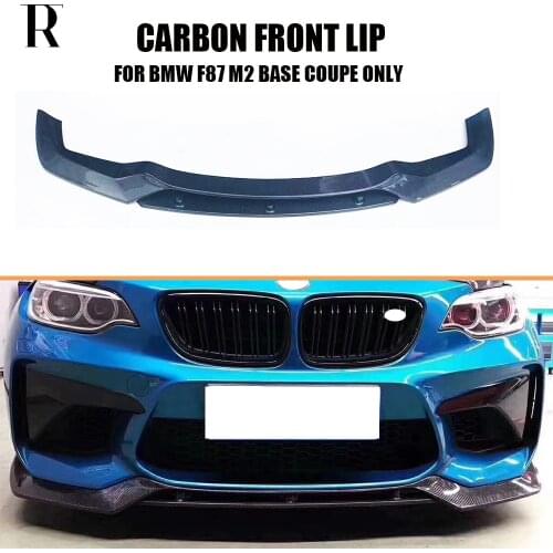M2 Carbon Fiber Front Bumper Lip Chin Spoiler for BMW F87 M2 Base Coupe 2016 - 2019 ( Not Fit Competition Bumper )