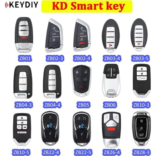 Universal KEYDIY KD Smart remote key ZB01 ZB02-3 ZB02-4 ZB03 ZB04 ZB05 ZB06 ZB10 ZB22 ZB26 ZB28 for KD-X2 key generator