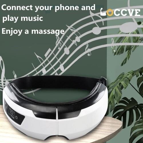 Vibration Eye Massager Electric Bluetooth Eye Care Device Fatigue Relieve Hot Compress Therapy Massager Eye Mask For Sleeping