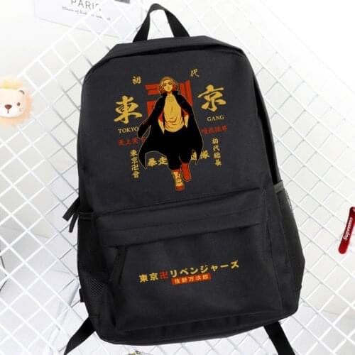 Anime Tokyo Revengers Sano Manjiro Hanagaki Takemichi High Capacity Backpack Schoolbag Laptop Bag Shoulder Bag Student Knapsack