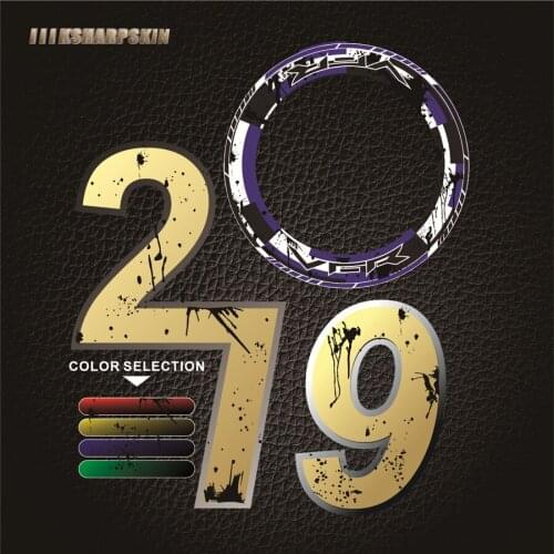 High quality 4 X Motorcycle Thick Edge Inner Outer Rim Sticker Stripe Wheel reflective Decals Fit HONDA VFR all vfr 800 750 1200