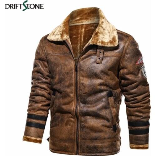 Winter Men PU Leather Warm Jacket Tactical Military Army Jacket Men Casual Motorcycle Windproof Jacket Winderbreaker