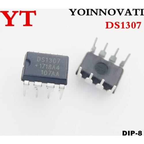 20pcs/lot DS1307 DIP-8 1307 64 x 8, Serial, I2C Real-Time Clock Best quality