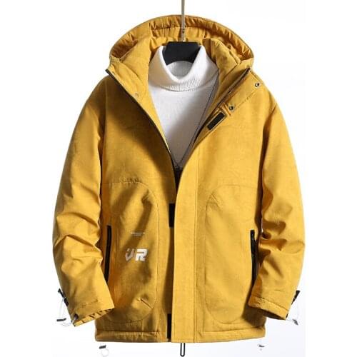 2020 Winter Solid Jacket Mens Warm Parka Men Jackets Casual Hooded Hip Hop Coat New Thicken Outwear Brand Clothing;GA756