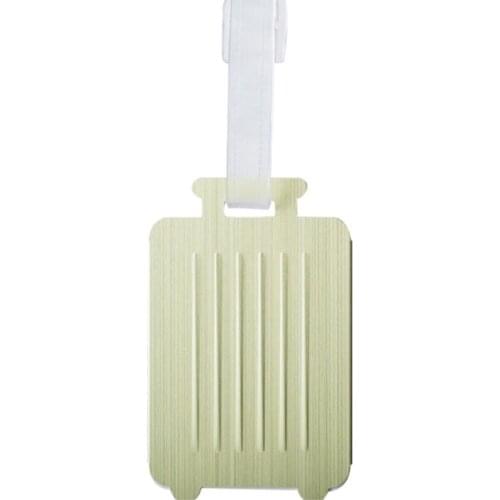 5Pcs Aluminum Alloy Luggage Tag Brushed Hollow Design Multicolor Travel Suitcase Name ID Card Label Holder Board