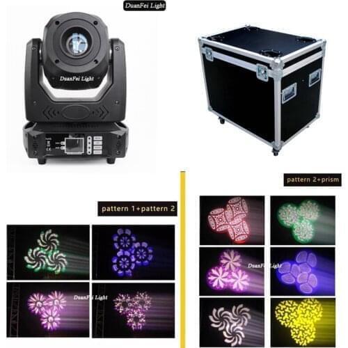 8pcs+Flycase) LED Ring Wash +Spot Moving Head 100W dj prism movingheads led spot 100wtt lyre gobo